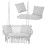 Doppel-Gartenschaukelkissen-Set, Grau - Polyester/Baumwolle 3