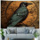 Tapeçaria de parede com corvo, design gótico, 40x60 polegadas (101,6 x 152,4 cm). 4