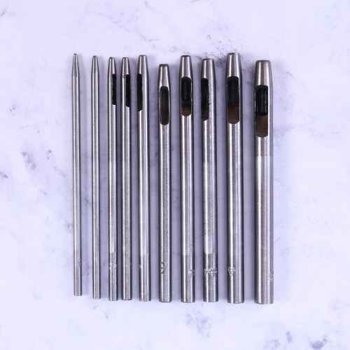 10-teiliges Set runder Hohlstanzen 0,5–5 mm 2
