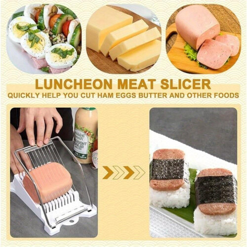 Σετ παρασκευής Musubi με καλούπι Onigiri και κόφτη κρέατος για μεσημεριανό γεύμα 1