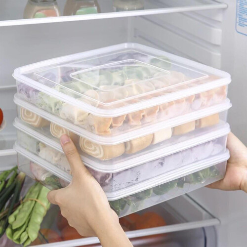 Plastic voedselbewaarcontainers met geventileerde deksels, 6 stuks 1