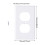 Plaque de finition standard pour interrupteur et prise murale 3