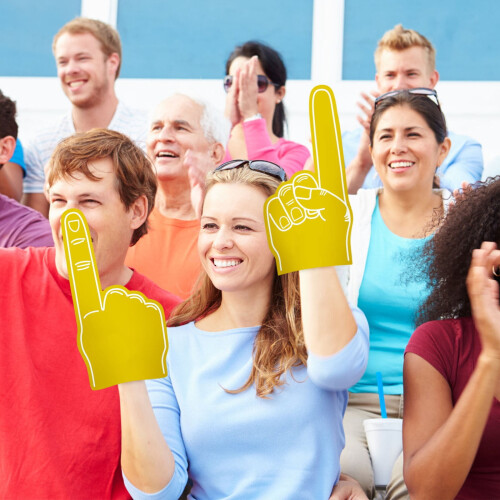 Schaumstoff-Finger-Handstütze für Sportfans (groß) 1