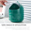 Donkergroene PP bureauprullenbak 20x16x16cm 5