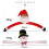 Santa Head Tree Topper Christmas Decoration 3
