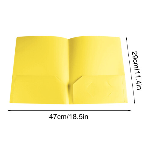 Plastic Pocket Folders Letter Size Heavy Duty 10 Pack 2