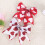 Valentine's Day Decorations Red Heart Burlap Bows 12PCS 4