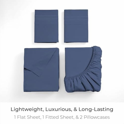4-teiliges Bettwäscheset aus Mikrofaser (Queen-Size) 1