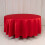 Rød rund Lamour satengduk 307 cm 2