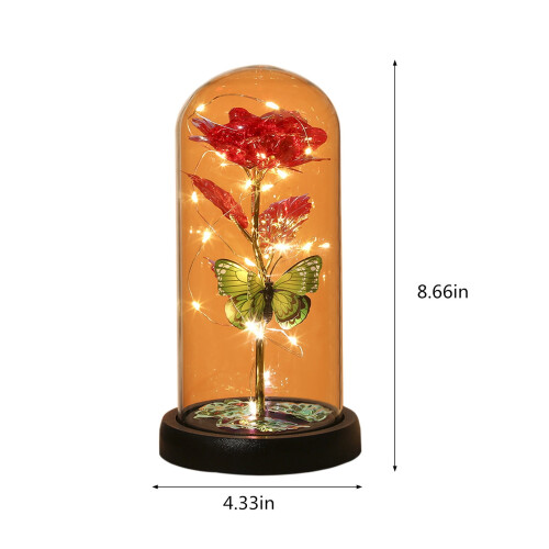 Galaxy Rose Glaskupolljus Gåva - 1 st 2