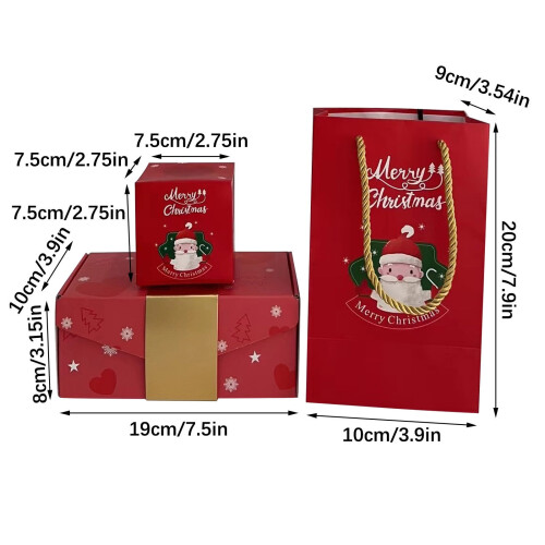 Zeceouar Christmas Surprise Gift Box Set Red21pcs 2