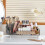 Drehbarer Make-up-Organizer Crystal Clear 2-in-1 4