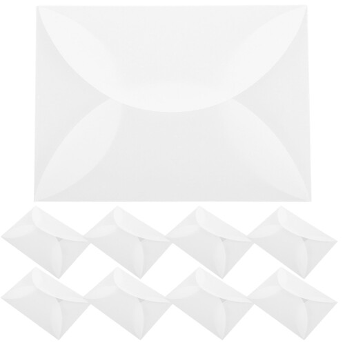 Bröllopskuvert i genomskinligt material, 10 st 2