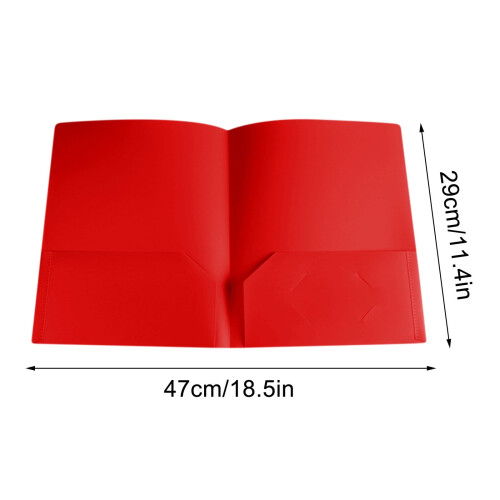 Plastic Pocket Folders Letter Size Heavy Duty 1 Pack 2