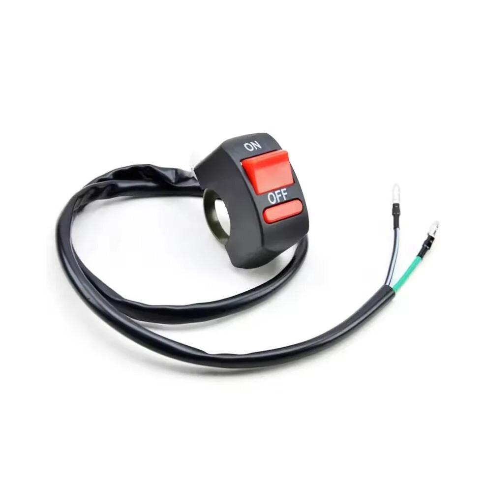 Universal Motorcycle Handlebar On/Off Switch - 12V/10A Flameout & Kill Switch For 7/8" Bars Light 821456002505