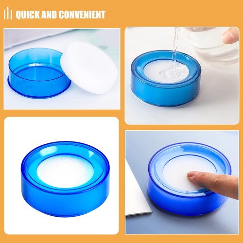 Fingertip Moistener Sponge for Paper Handling 2 Pcs 2