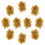 Goldene Cheerleading-Pompons, Kunststoff-Armband, 2er-Pack 4