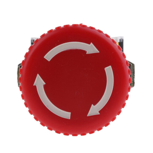 22 mm rød nødstopknap NC/NO 2