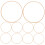 Goldene Stickrahmen 20 cm, 10er-Pack 4