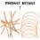 Goldene Stickrahmen 20 cm, 10er-Pack 5