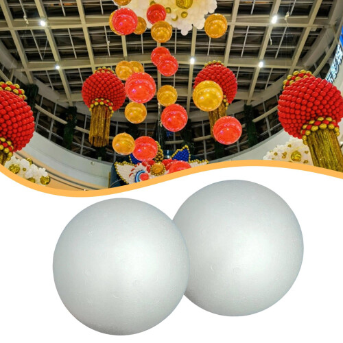 Knutselschuimballen 25 cm wit – Pak van 2 2