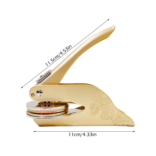 Book Embosser Stamp Personalized Name Design 2