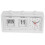 White Analog Flip Clock with Date & Alarm, 20 cm 3