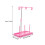 Porta-filo da cucito in plastica rosa e metallo – 3 rocchetti 2