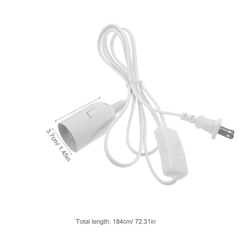 Portalámparas E27 con cable e interruptor. 1