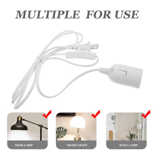 Portalámparas E27 con cable e interruptor. 2