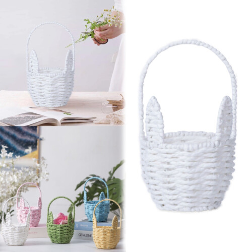 Rustikales Weidenblumentopf-Set mit Griffen 1