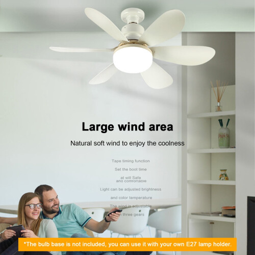 Ventilateur lumineux LED avec télécommande, intensité réglable et multicolore 1