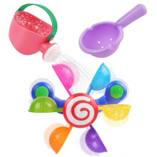 Oukitoymer Baby Bad Speelgoed, Waterkan, Badlepel en Windmolen, Set van 3