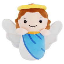 June Garden Engel Jesus Plüschfigur - Ultraweicher religiöser Stoffdoll mit Flügeln & Heiligenschein