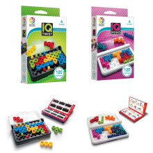 SmartGames IQ Bundle Farbserie: IQ Twist & IQ XOXO 240 Herausforderungen für 6 Jahre und älter