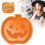 Halloween serving tray plastic pumpkin bat 1 piece 2