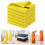 Serviette en coton jaune 30 x 30 cm 2