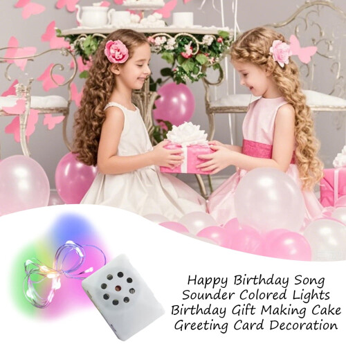 Carillon di buon compleanno con luci a LED 2