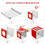 Transparente Acryl-Losbox 20x20x20cm mit Schloss 5