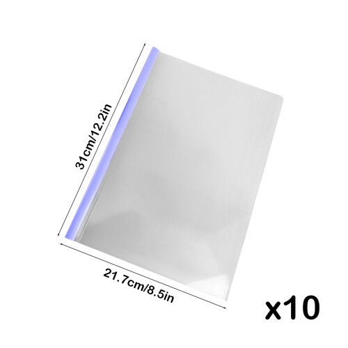 A4 Klarsicht-Kunststoff-Tropfenform-Ringmappen, 10er-Pack 2