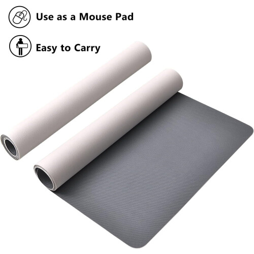 Large PU Leather Desk Mat 31.5 x 15.7 in 2