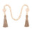 Wooden Bead String Decoration, 90 cm, Natural Brown 2