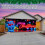 Housse de porte de garage de Noël activée par UV 7,6 x 5 pi 4