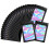 Sacos holográficos autovedantes 5,9 x 4,1 polegadas (100 unidades) 2