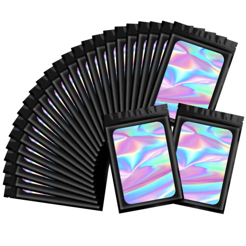Sacos holográficos autovedantes 5,9 x 4,1 polegadas (100 unidades) 1