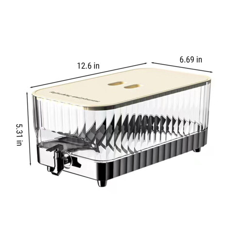 Cold Kettle with Faucet and Ice Grids 5.3L PC Material 2