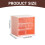 Bureau-organizer van transparant plastic met 6 lades 2