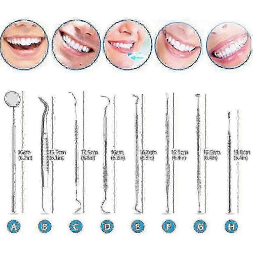 Dental Tools 8-Piece Set for Oral Care 1