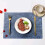 Washable heat-resistant placemats blue 4-pack 3