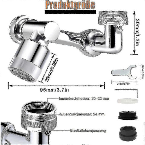Faucet Attachment, Aerator, Multifunctional Extension Tap 2